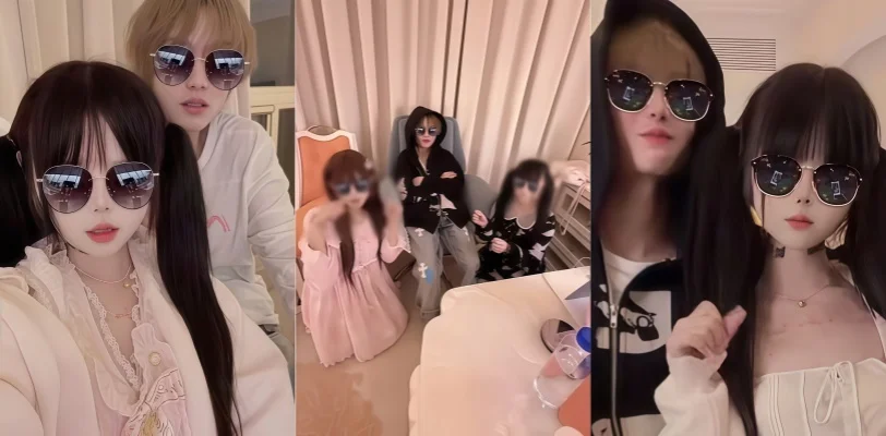 抖音呆萌网红廖宇皓 疑似地下嫖客vlog博主小远ovo本人！与女主幼水妮妮同屏甜蜜互动 网友扒出一人分饰两角彻底翻车