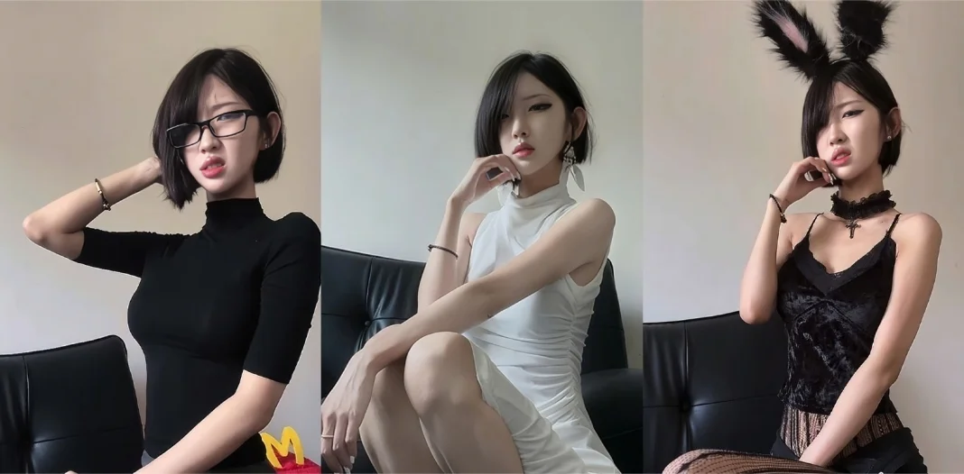 抖音50万粉御姐 行简 彻底翻车！西瓜冰发型大长腿女神私发榜一大哥自慰视频意外曝光 骚劲真不小！