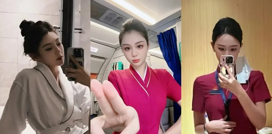 这就是你们高不可攀的乘务长被操的哇哇乱叫 身材真好！