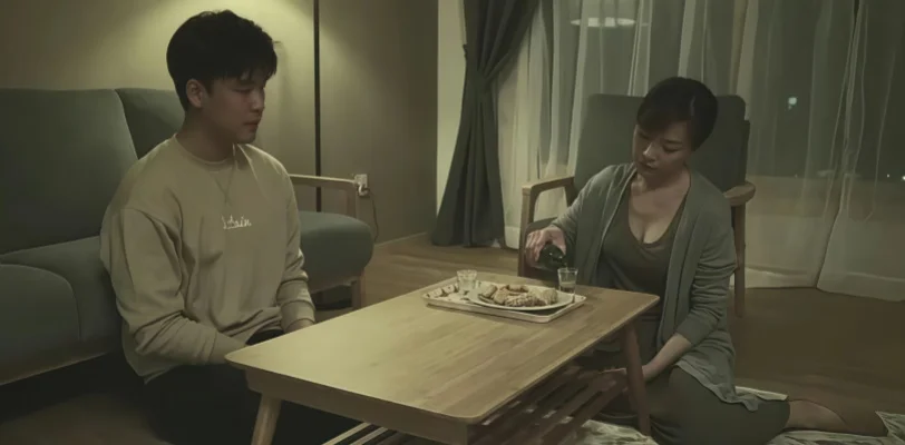韩国三极片 妈妈的职业 退伍贤宇酒吧打工意外遇到好友妈妈酒店陪客 服务风韵少妇太诱惑了