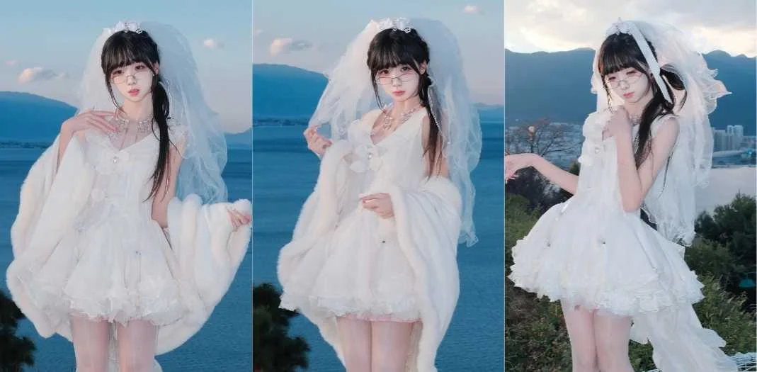 国产兄妹乱伦 妹妹穿婚纱扮演哥哥的专属性爱新娘 喜床上被无套中出灌满骚穴！
