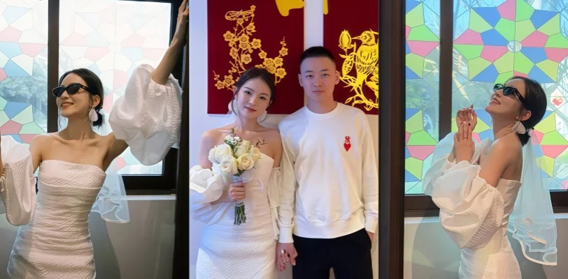反差新娘刚领完结婚证就把红本本发给情夫 床上被猛干还接老公电话忍不住浪叫!