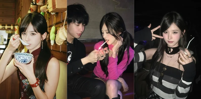 井川里予海外平台晒吸烟自拍 早期小太妹黑历史视频流出 纯欲校园少女直接变叛逆小太妹反差爆表！
