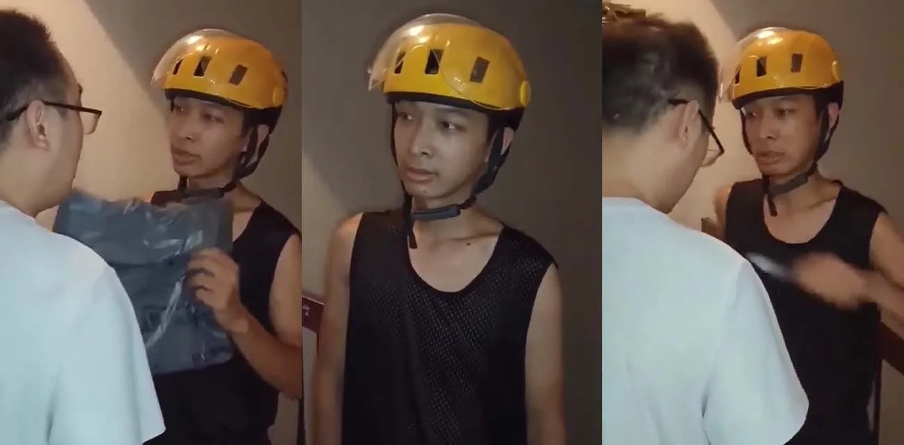 广东佛山 快递小哥杀人事件 业主敲门不开关水阀却开门 三次警告无果直接把业主抹脖杀害