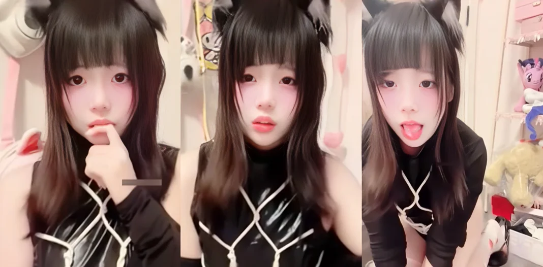 极品萝莉福利姬 兔宝大人 第三弹 黑色紧身皮衣捆绑play 自行演绎放尿福利大放送！