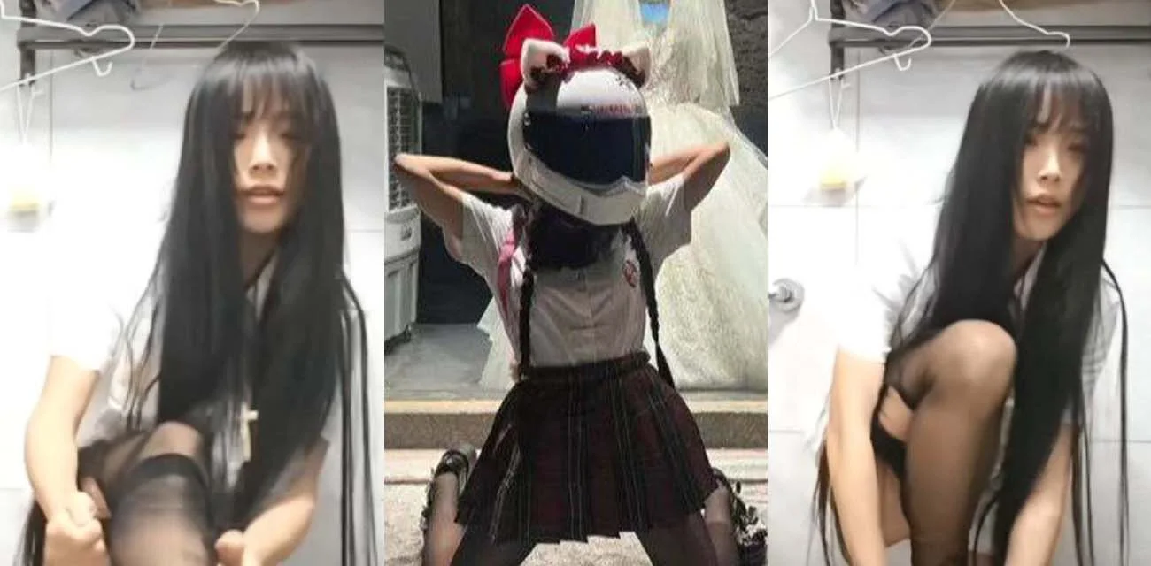 抖音机车主播 秋宝 直播间内大放福利 当着观众毫不避讳的换黑丝 这抖音迟早能看片!
