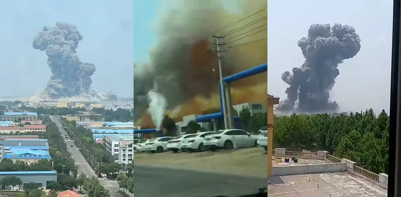 潍坊高密化工厂爆炸事故突发  现场浓烟滚滚  多人受伤紧急救援中 初步调查爆炸原因和安全隐患引关注