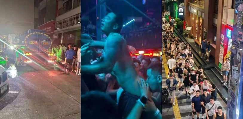 曼谷跨年大淫趴事件曝光 0灌肠水车狂欢gay男同集体高潮 全网吃瓜炸裂！