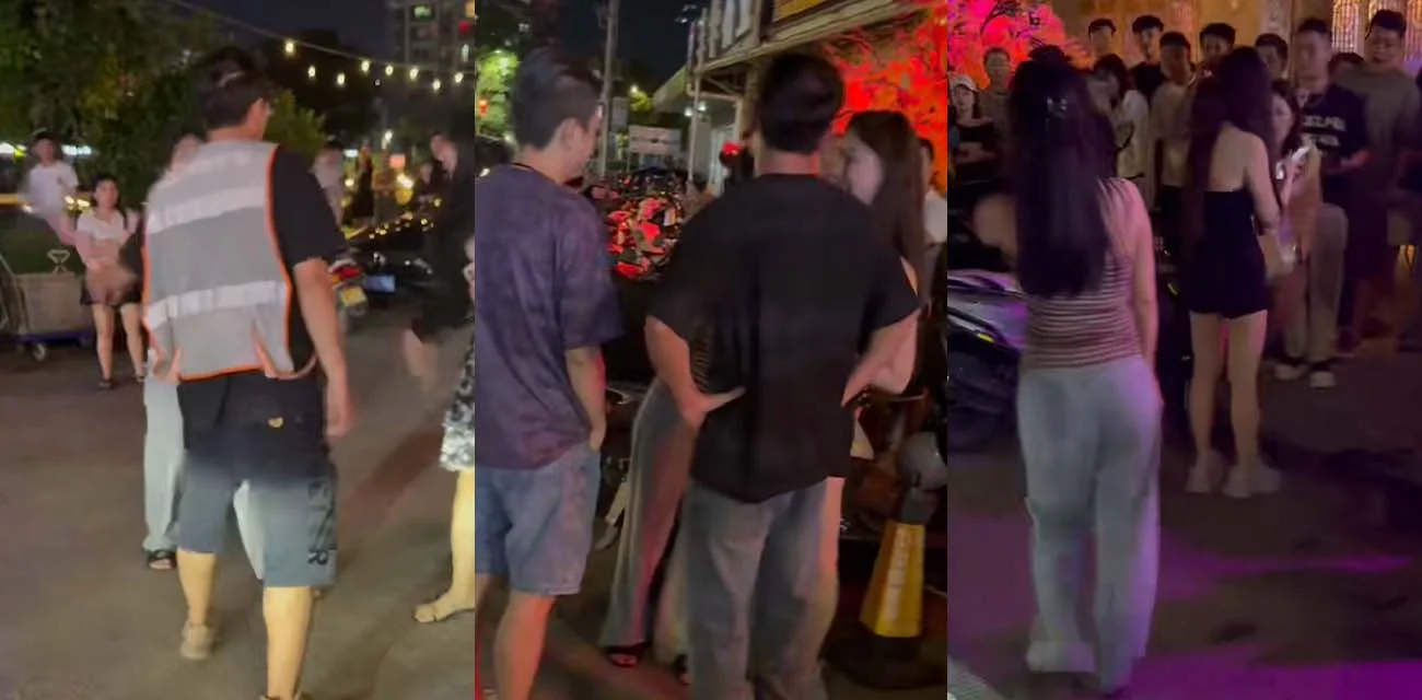 破晓民谣酒馆 门口抓小三事件 男主吴继钰被指出轨 妻子当众撕扯第三者 现场群众疯狂抓拍