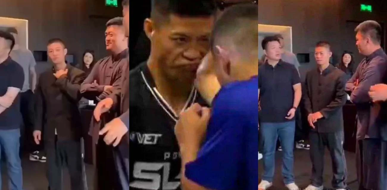 中国通背拳传人 赵鸿刚 远赴国外参加UFC扇耳光大赛 虽然被三巴掌KO 但这种真男人体育精神值得学习