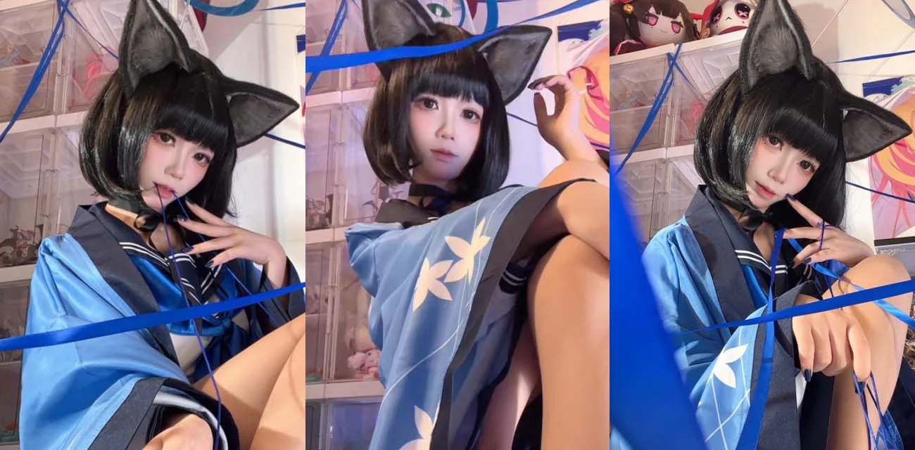 玉足腿控福利姬白栎ShirlyCOS桔梗 简直就是足控心中的顶级女神