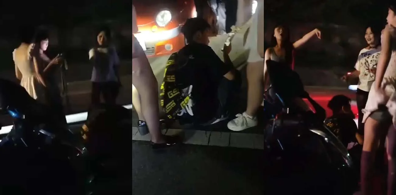 精神小伙租车钓妹 找女的借钱 没钱还被别人堵到马路上 小伙没钱还装逼真绝了