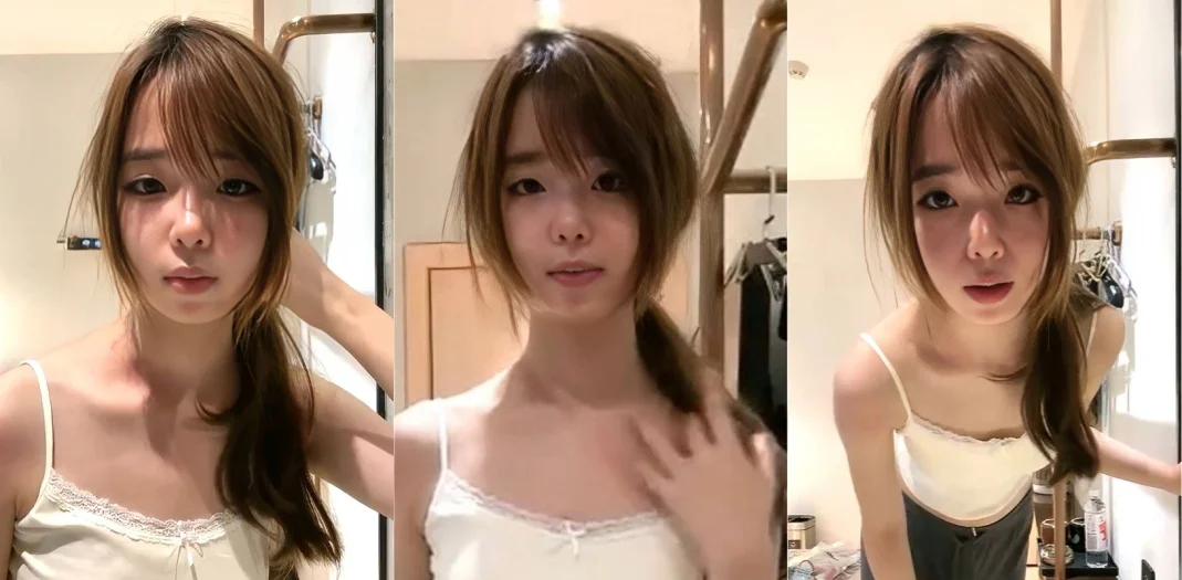 黄发吊带高中生可爱少女张雪柔 直播全裸露脸自慰 粉嫩骚穴特写掰开展示