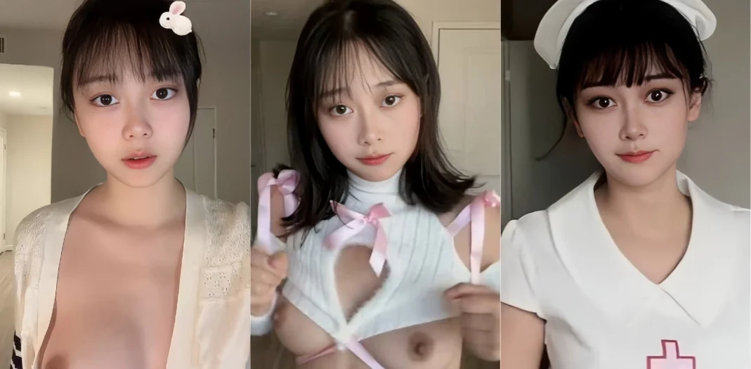 白虎小母狗情趣护士装迎接主人 乳夹狂夹自慰骚穴高潮 拉项圈按头口交深喉