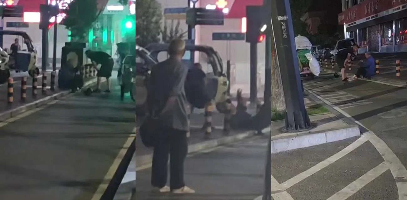 河南省栾川县 交警酒后暴打拾荒老人 网友称有些畜生喝了酒就不知道自己几斤几两了
