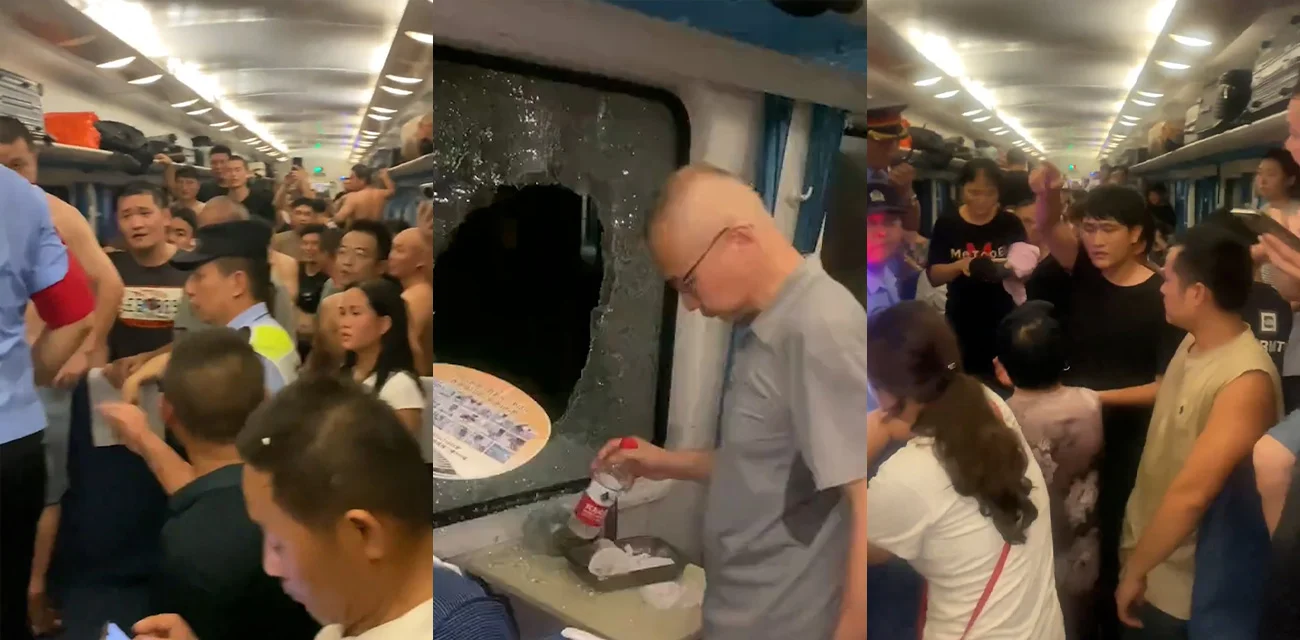 英雄  乘客砸窗透气  结果被批评教育  K1373事故引发热议
