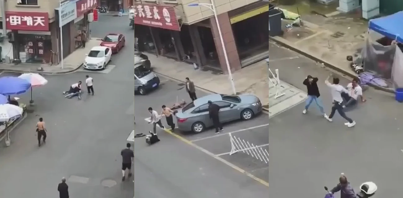 全网疯求 武汉街头砍人事件完整版视频曝光 小伙持刀当街疯狂乱砍 路人尖叫四起场面太吓人了