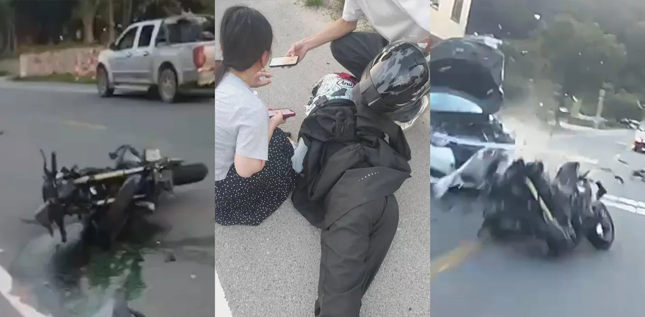 生死5秒  摩托逆行飞速狂飙  撞车瞬间人车齐飞  交警通报  骑行者已死亡 无证加改装！