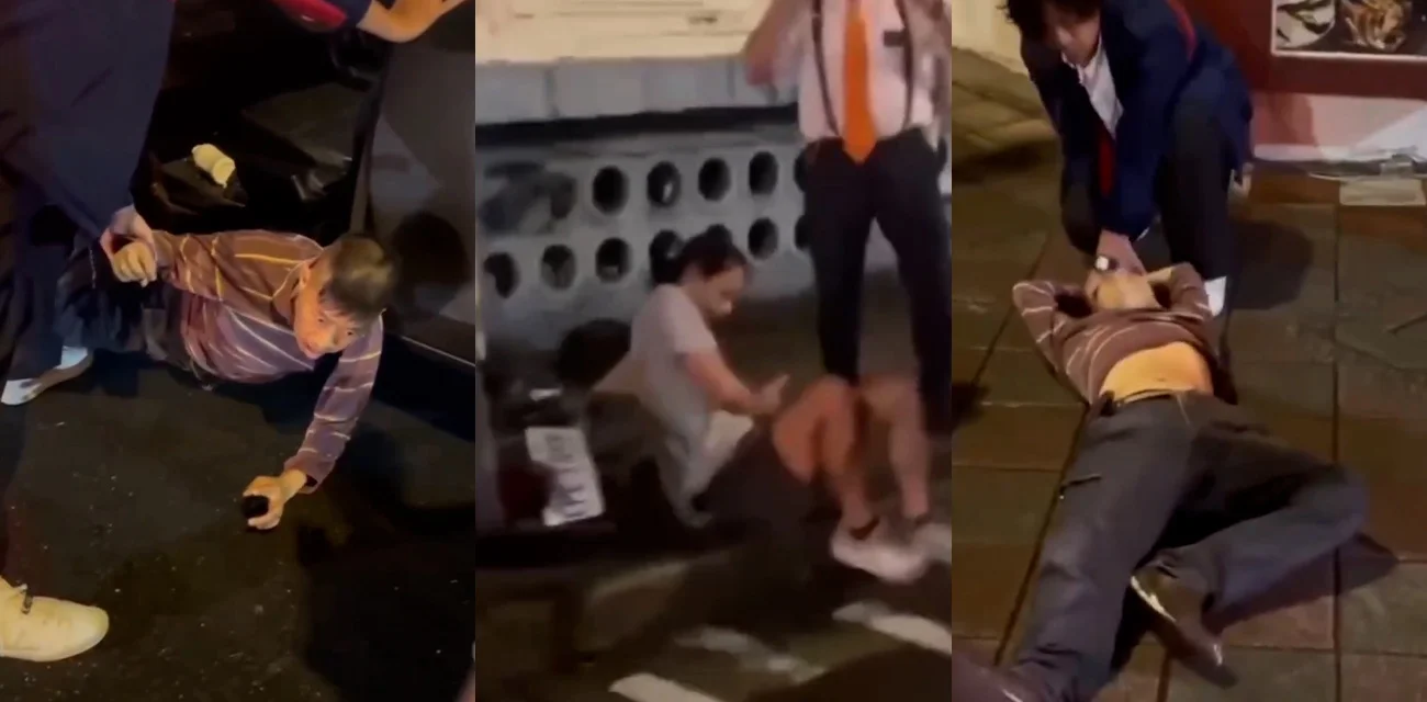 台北街头惊现惨烈车祸  56岁运将暴冲暴走大安区  一路撞烂13车  行人当场被碾压车底断腿惨叫送医