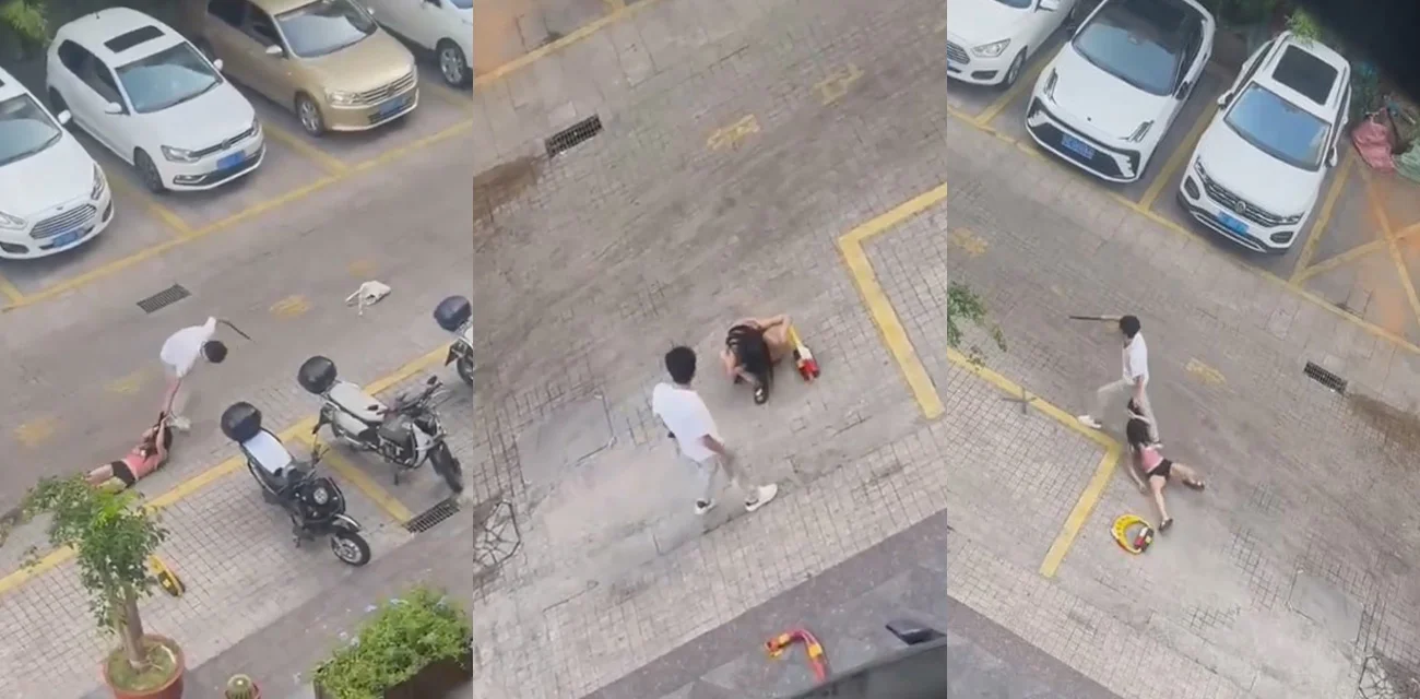 又一恐婚瞬间  小区内白衣男拽头发拖行小仙女 皮鞭爆抽全程 女方哭到崩溃
