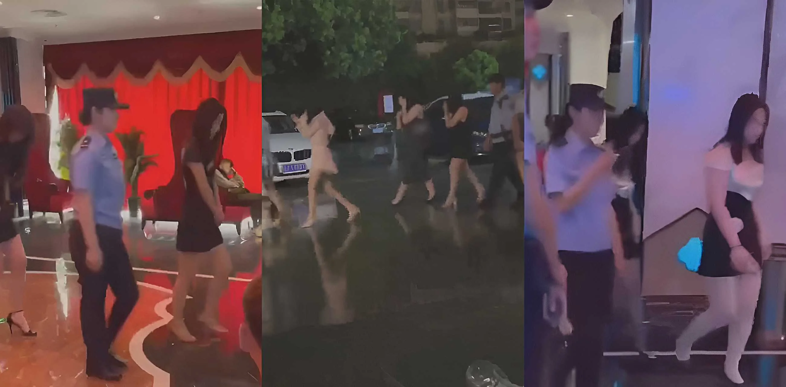 17号夜场全线震荡 杭州扫黄现场  小仙女排队上演公主请上车名场面！