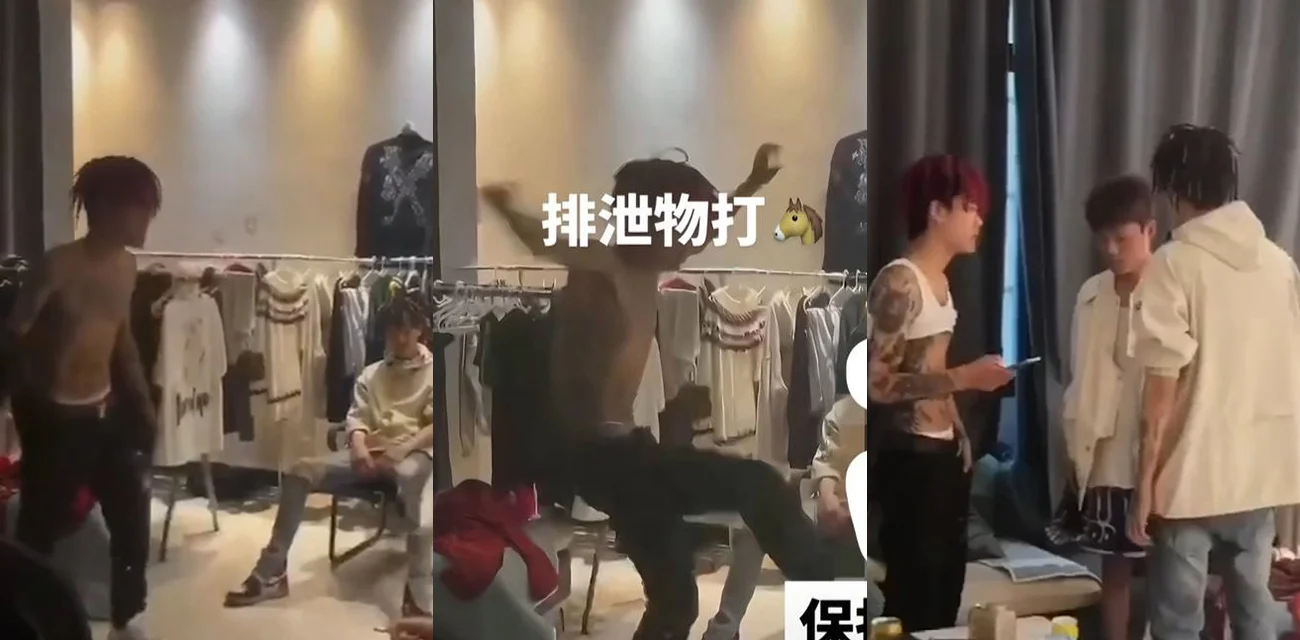 抖音热瓜 网红江泽伟掌掴薄荷逼其下跪  现场视频曝光