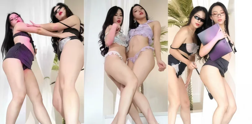 极品舞团花漾团队 小六小七双人定制动感顶B电臀裸舞 性感内衣裹肥臀摇得又浪又带感 绝对是极品中的极品！