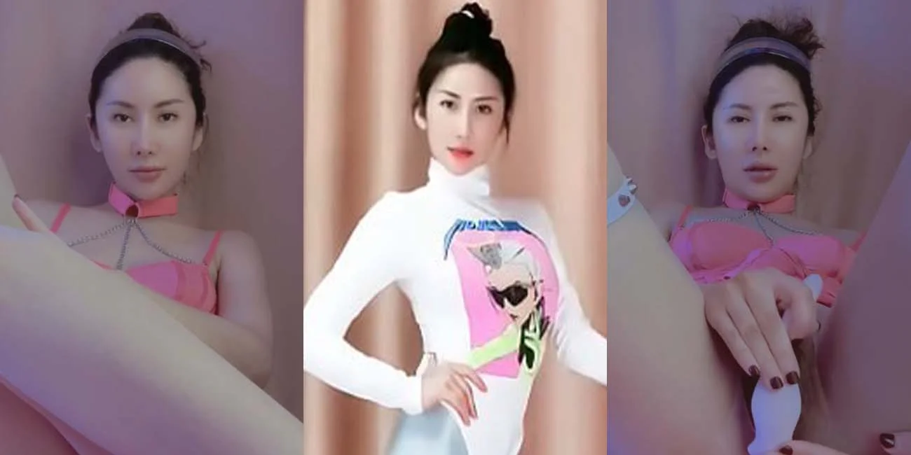 抖音网红 妮可形体舍宾 白天教舞蹈 夜晚做网黄 穿着舞蹈服装玩弄自嗨