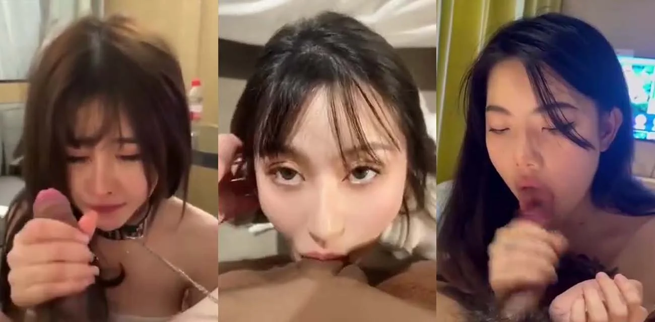 反差美女口交合集 绝美颜值在金主胯下舔舐 你觉得那个小姐姐口交技术最好？