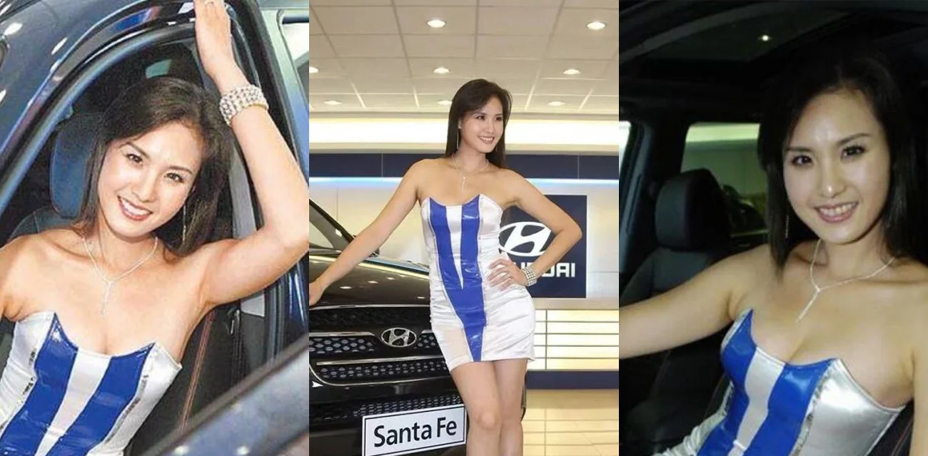 大胆穿搭翻车  王婉霏车展高衩礼服真空上阵   疑露私毛