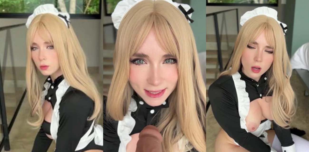 欧美女网黄 SweetieFox Cos女仆装自慰 白丝包裹修长美腿 粉嫩白虎淫水狂喷不止！