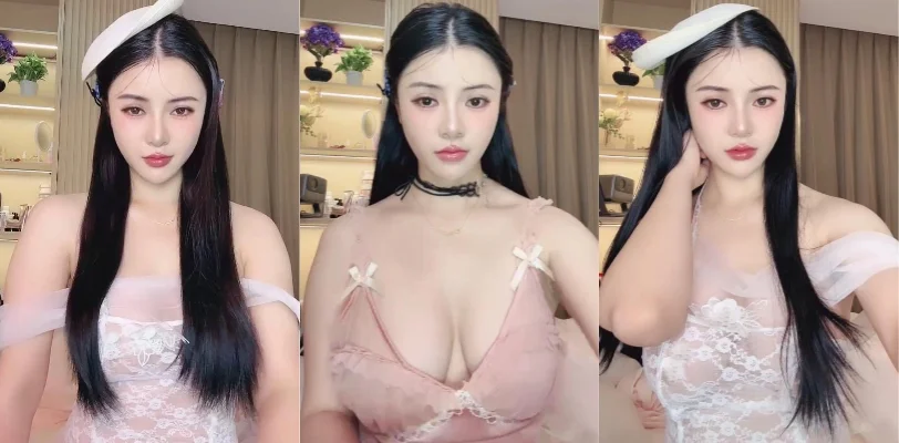 糯米姐姐天然巨乳直播撩骚　真空蕾丝内衣裹不住巨乳翘臀　私下油亮骚奶超诱惑