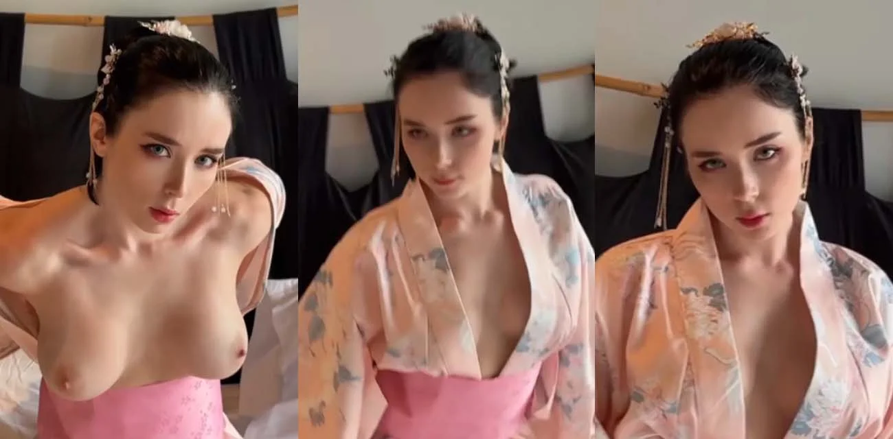 OnlyFans高颜值博主 Sweetiefox COS和服艺伎服侍大屌男友 后入淫臀激情打桩！