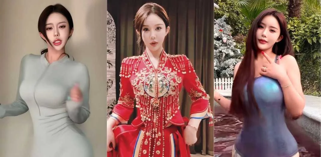 抖音百万网红没有圆子古风婚纱乳摇私拍 上一秒端庄新娘下一秒发情母狗！