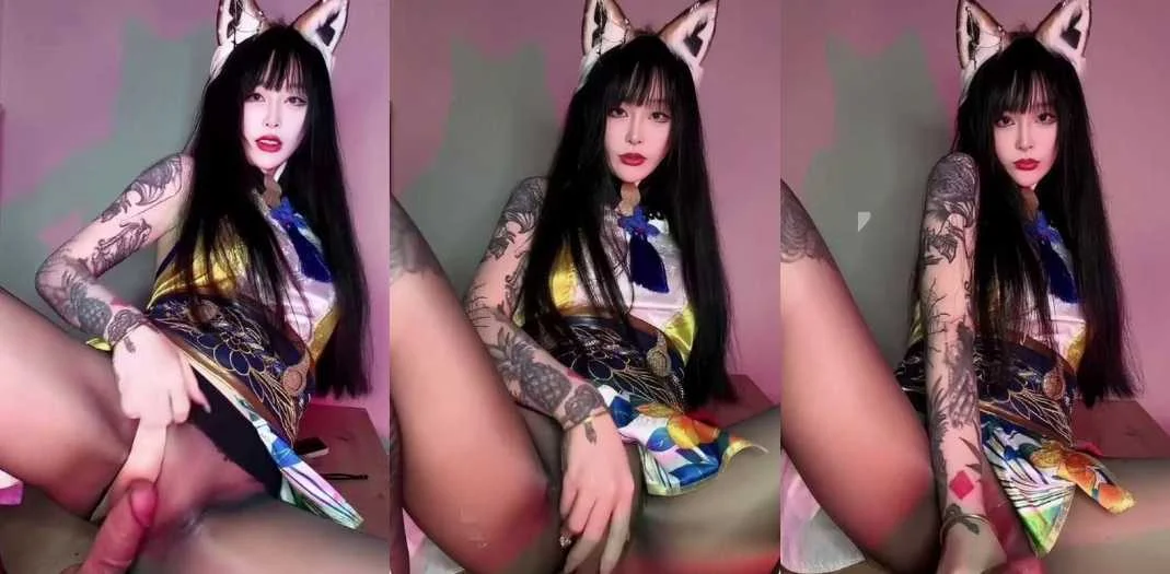 符文女战神九条南无rercardo胡桃夹子COS 黑丝猫娘饥渴发情插逼自慰 骚穴都被玩肿了！