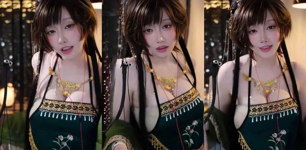 B站福利姬一色雨新作 巨乳古风公主在线ASMR助眠 听完原地射爆