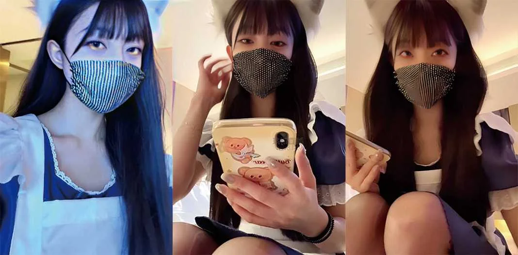 酒店米琦妙妙屋居家女仆黑丝高跟踩狗鸡调教男M狂叫各种玩法 M男真是被妹子玩废了