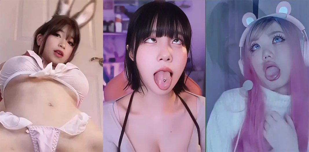 卧室粉发阿黑颜小姐姐耳机亮灯伸舌切兔耳自慰水手服开腿黑丝慢摇下流脸合集太骚了