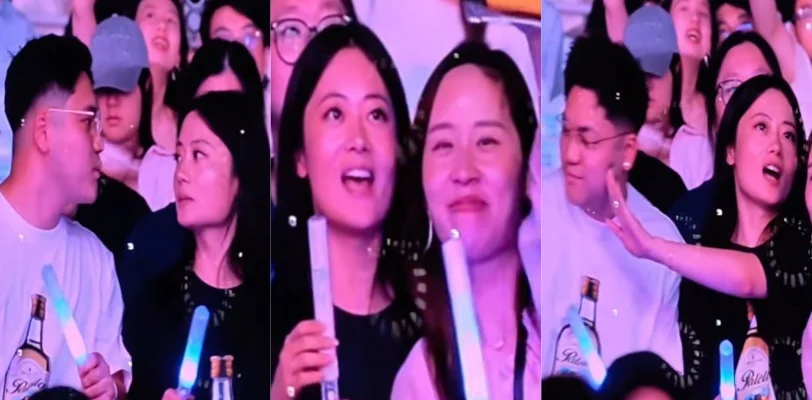 热搜第一 萧敬腾杭州演唱会成捉奸现场 谢什么蟹推开男友转头亲闺蜜 被扒出这男的是出轨对象并非男友！