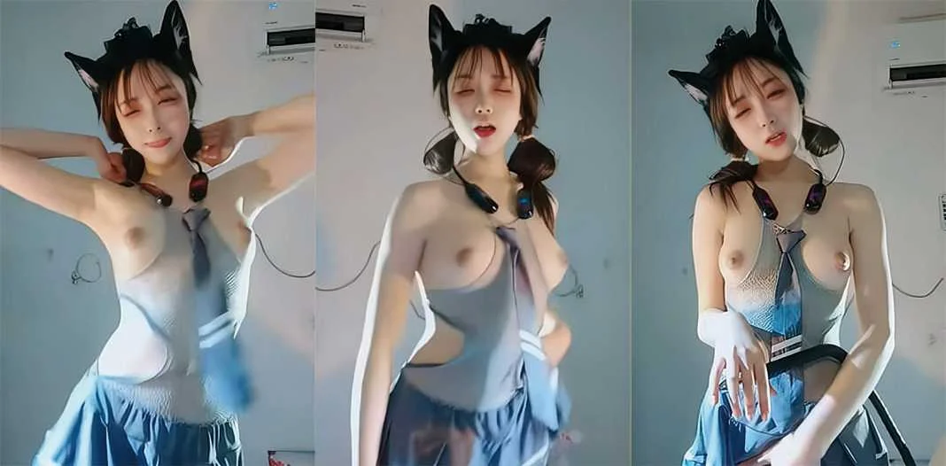 反差女大学生猫耳装在宿舍含假鸡巴自慰 超白嫩美乳抖音风裸舞谁看谁硬